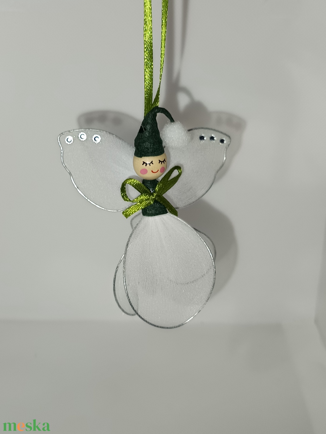 Hóvirág tündér manó harisny�ból  - otthon & életmód - dekoráció - asztal és polc dekoráció - asztaldísz - Meska.hu