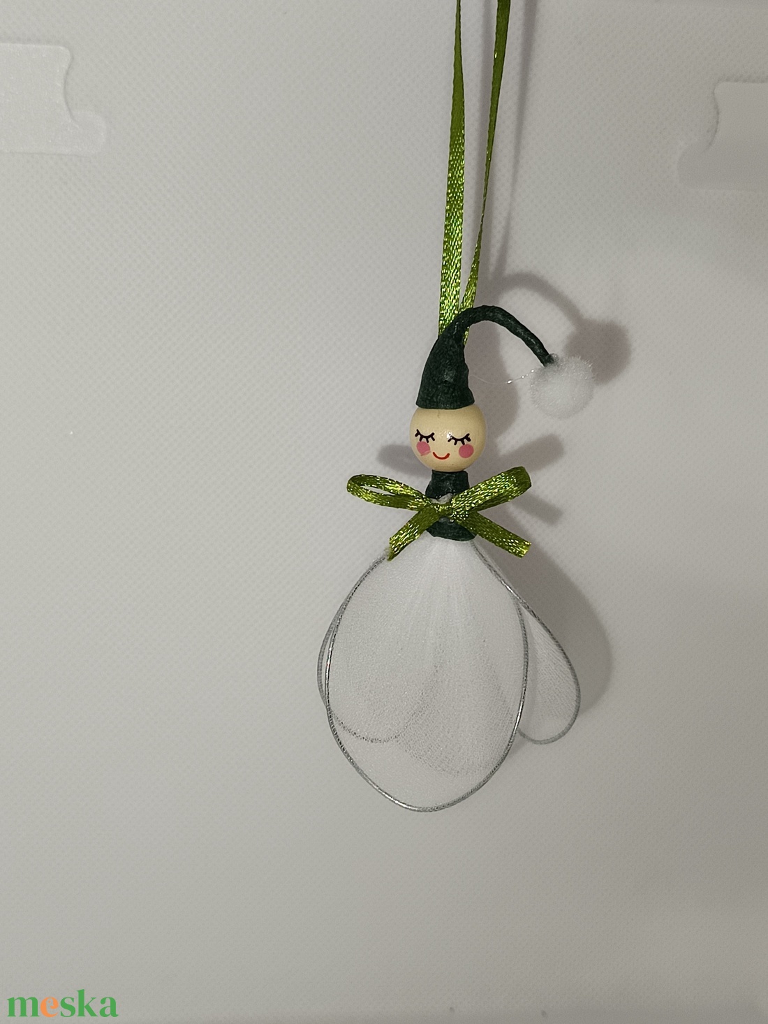 Hóvirág tündér manó harisny�ból  - otthon & életmód - dekoráció - asztal és polc dekoráció - asztaldísz - Meska.hu