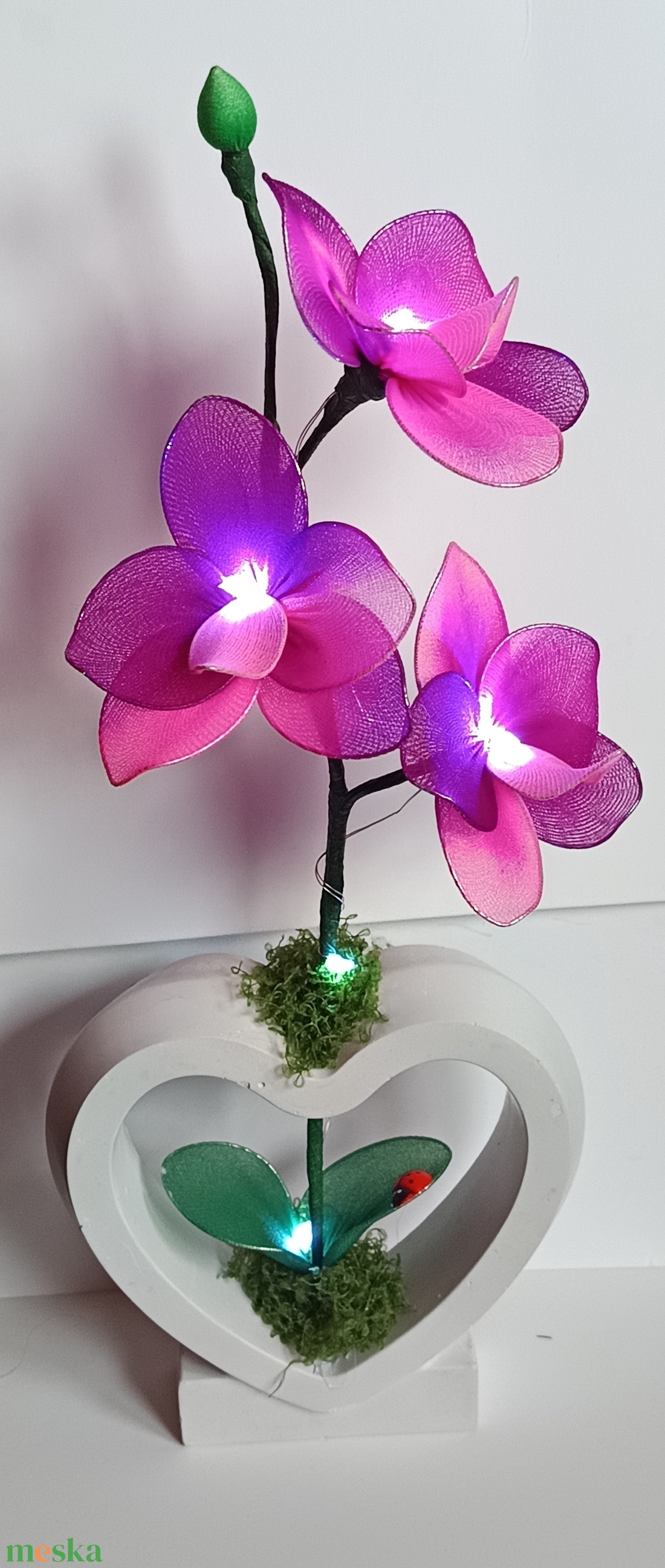 Ledes Orchidea Harisnyavir�g  - otthon & életmód - virágdekoráció - virágdíszek - asztali virágdísz - Meska.hu