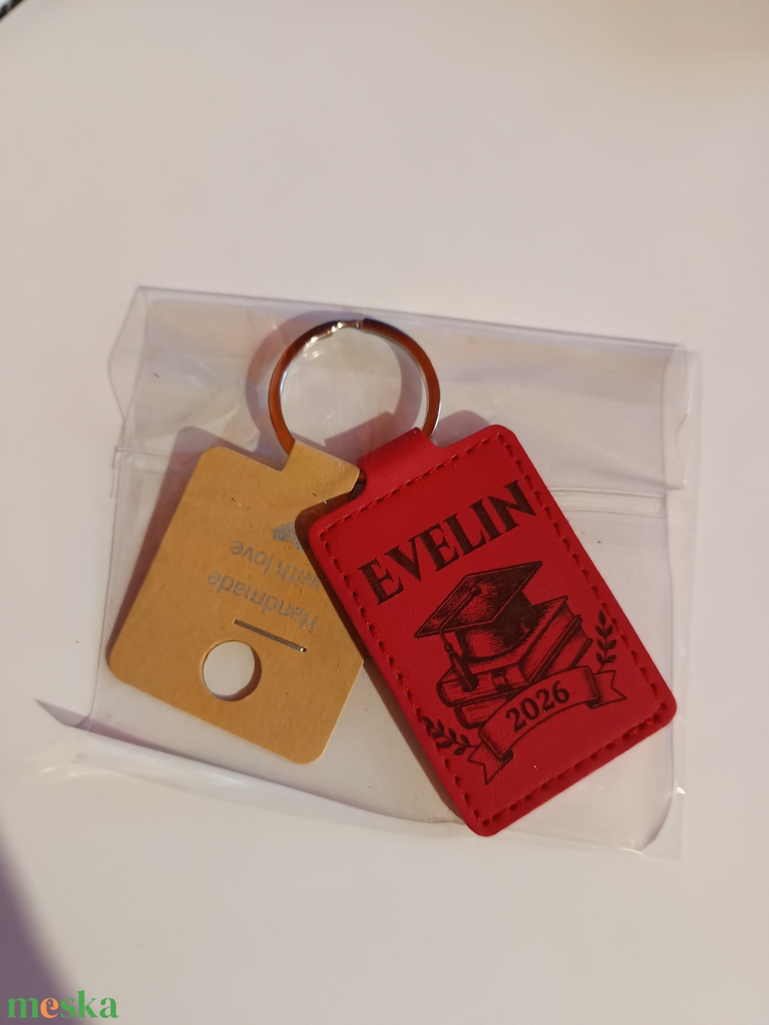 Lézergravírozott Bőr kulcstartó  - táska & tok - kulcstartó & táskadísz - kulcstartó - Meska.hu