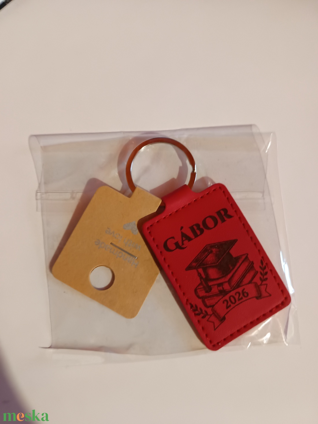 Lézergravírozott Bőr kulcstartó  - táska & tok - kulcstartó & táskadísz - kulcstartó - Meska.hu