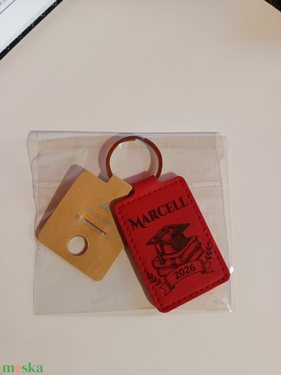 Lézergravírozott Bőr kulcstartó  - táska & tok - kulcstartó & táskadísz - kulcstartó - Meska.hu