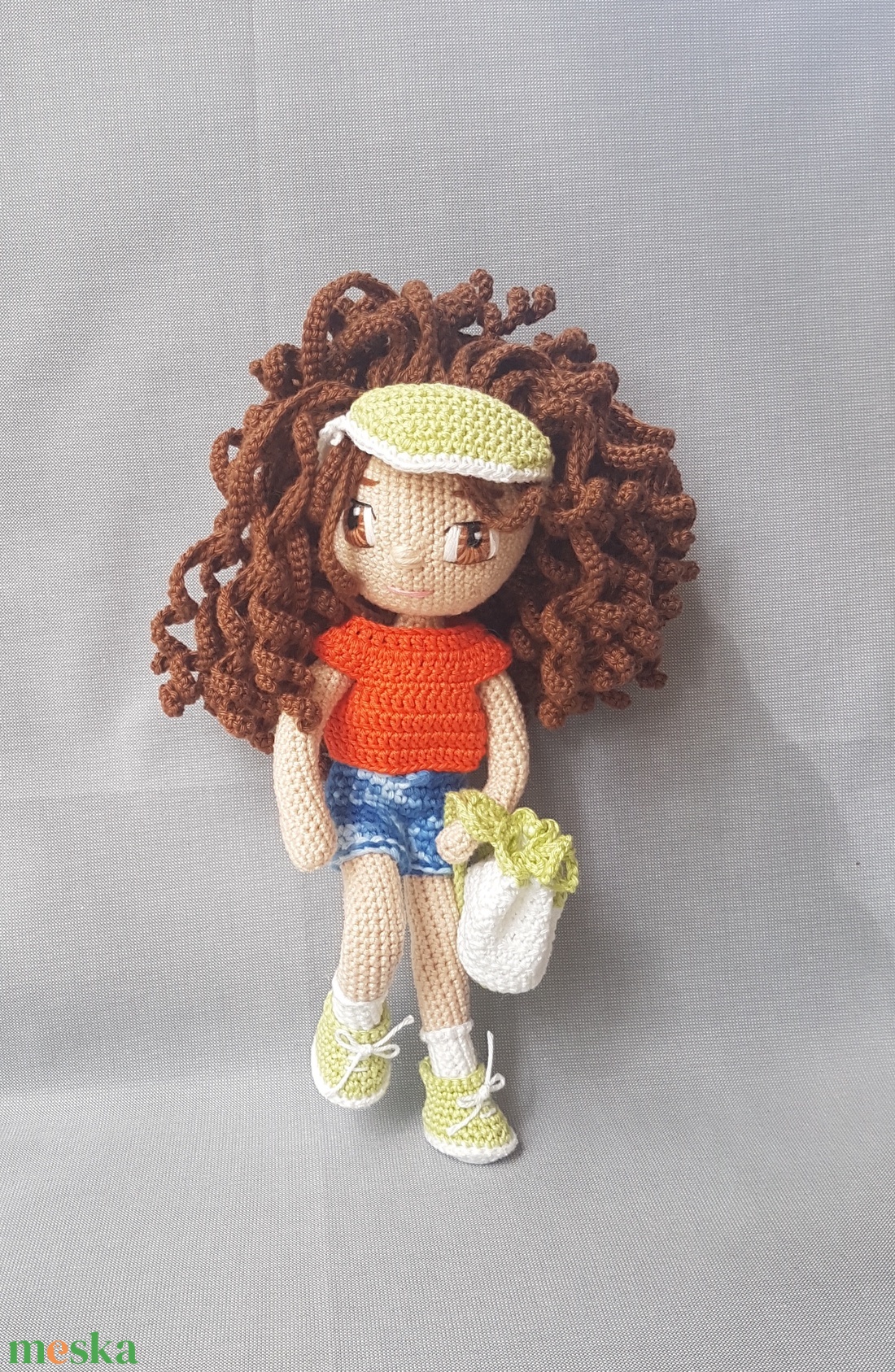 Bella baba - horgolt, amigurumi baba - játékbaba - játék & sport - baba & babaház - öltöztethető baba - Meska.hu