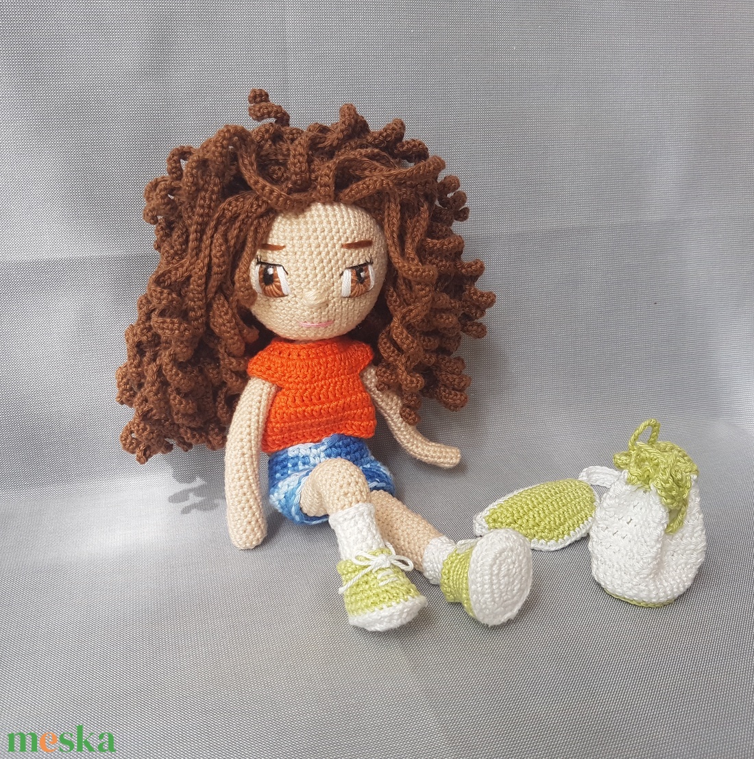 Bella baba - horgolt, amigurumi baba - játékbaba - játék & sport - baba & babaház - öltöztethető baba - Meska.hu
