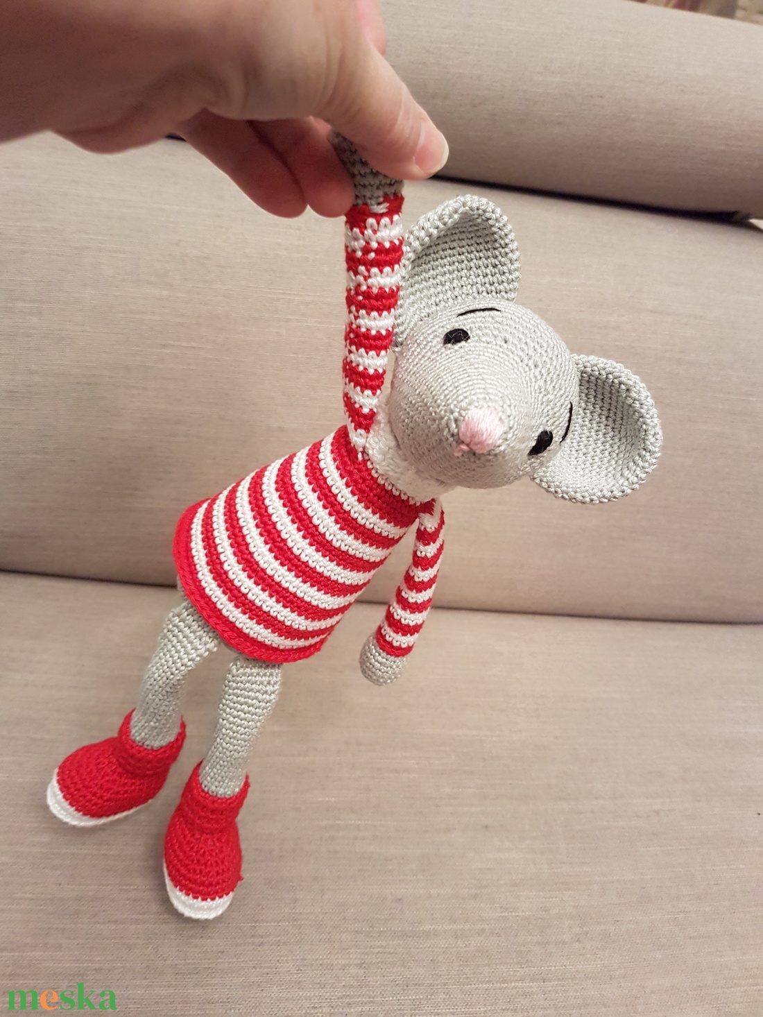 Amigurumi egérke, horgolt állatfigura - játék & sport - plüssállat & játékfigura - egér - Meska.hu Amigurumi egérke, horgolt állatfigura - játék & sport - plüssállat & játékfigura - egér - Meska.hu