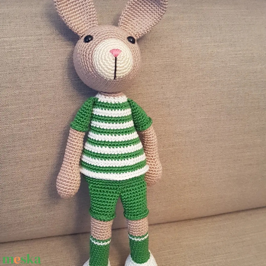 Focis nyuszi, horgolt amigurumi állatfigura - játék & sport - plüssállat & játékfigura - nyuszi - Meska.hu Focis nyuszi, horgolt amigurumi állatfigura - játék & sport - plüssállat & játékfigura - nyuszi - Meska.hu