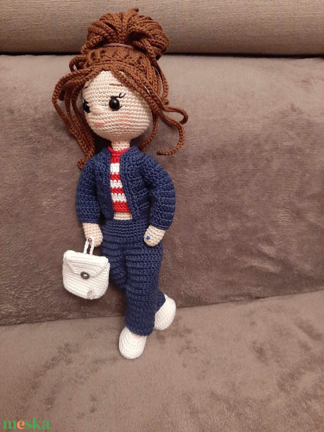 Kata baba - horgolt, amigurumi baba - játékbaba - játék & sport - baba & babaház - öltöztethető baba - Meska.hu
