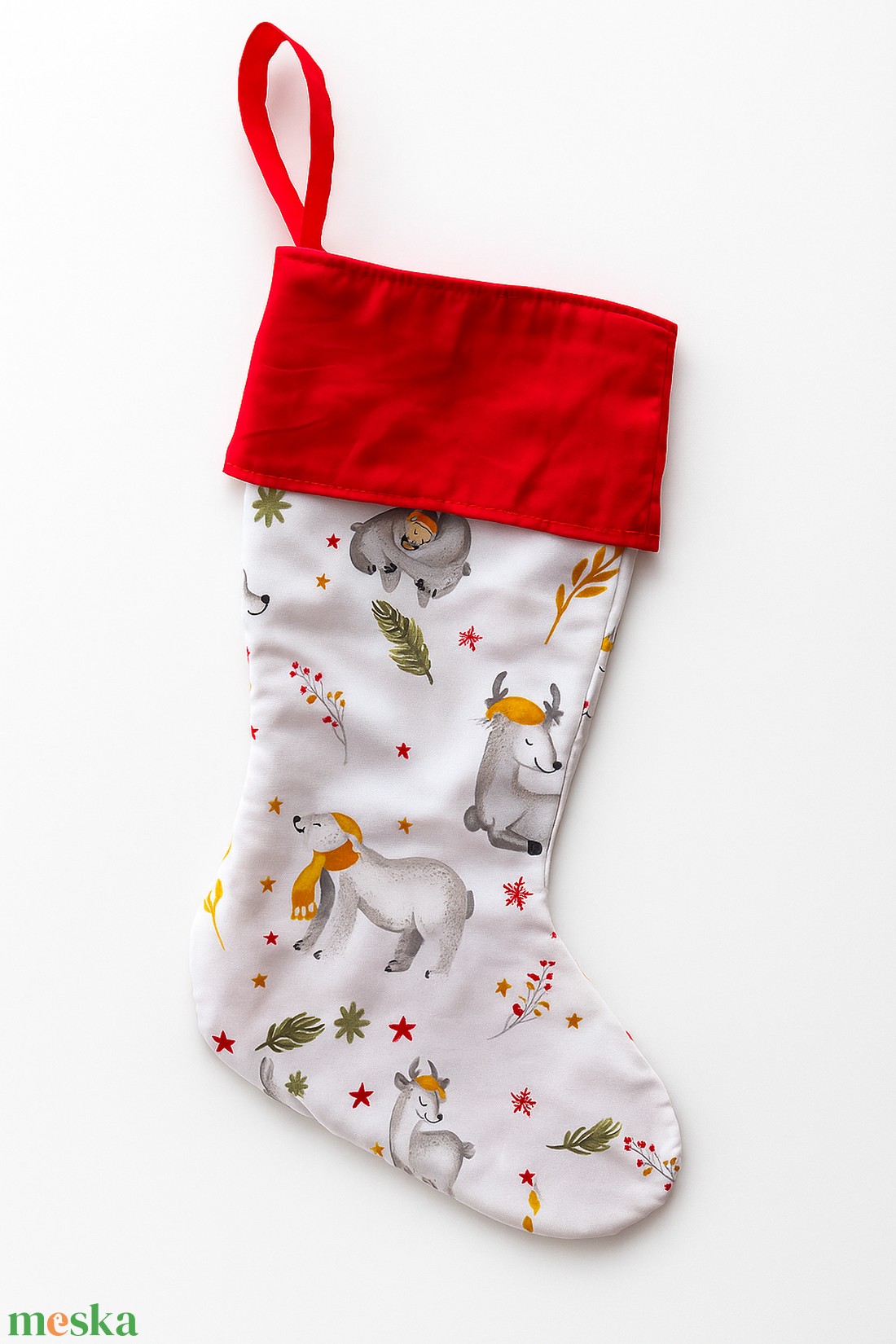 Állatkás mikulás csizma - karácsony - mikulás - mikulás csizma és zokni - Meska.hu