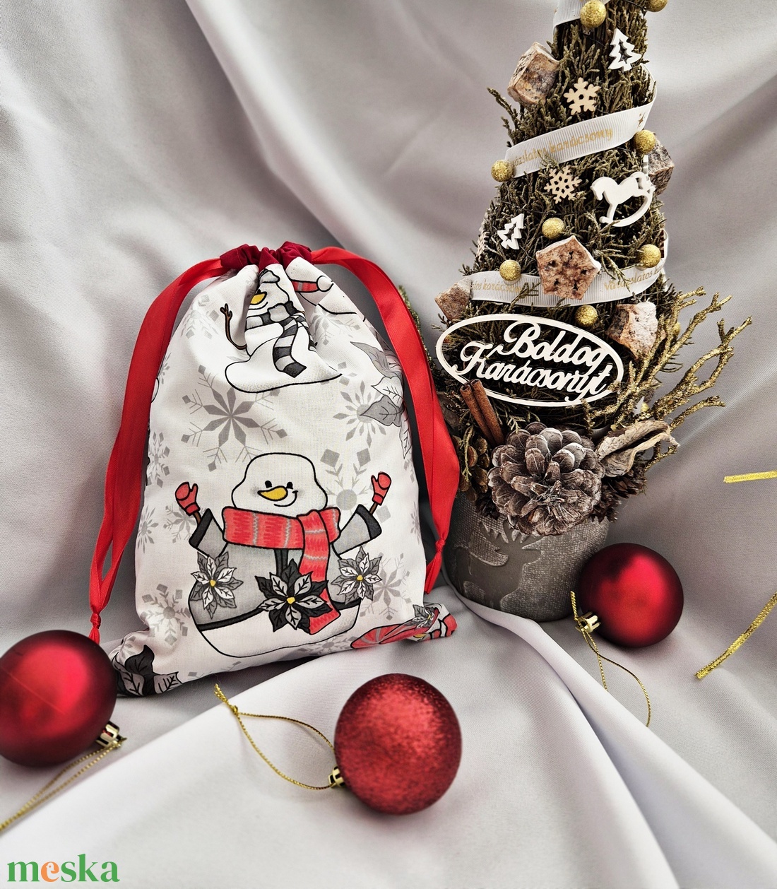 Mikulás zsák - karácsony - mikulás - mikulás zsák - Meska.hu