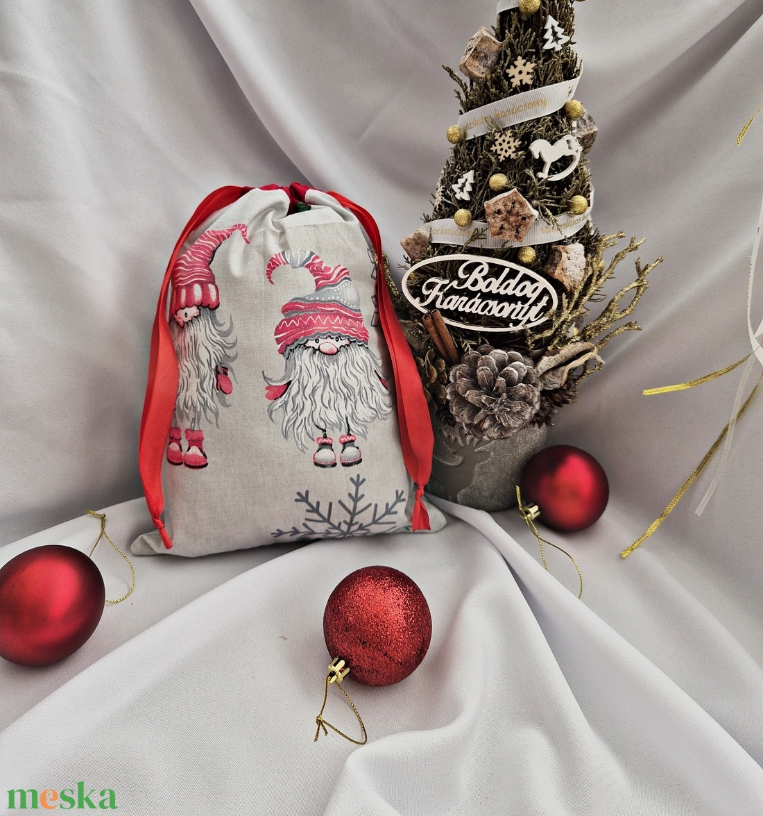 Mikulás zsák - karácsony - mikulás - mikulás zsák - Meska.hu