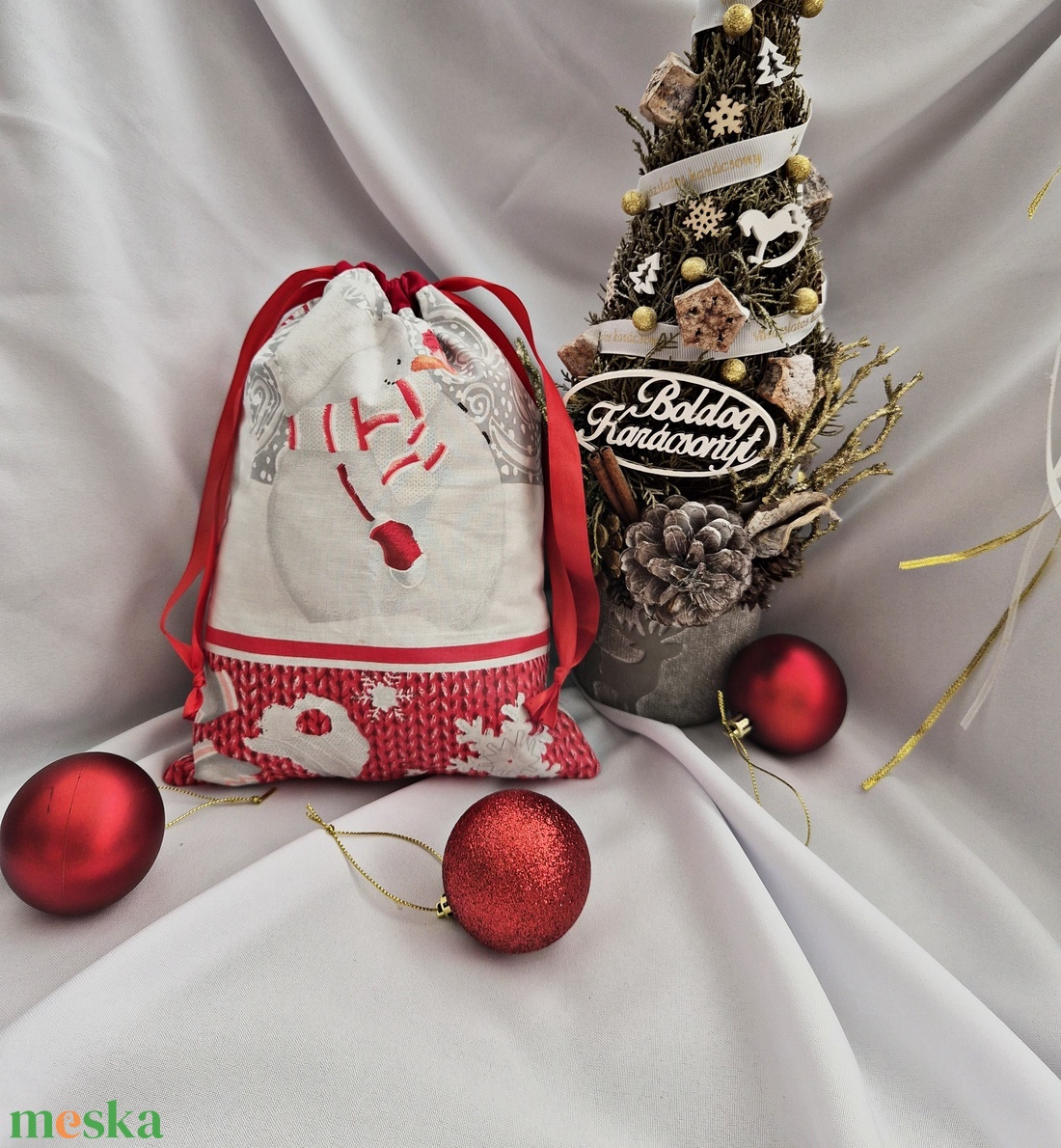 Mikulás zsák - karácsony - mikulás - mikulás zsák - Meska.hu
