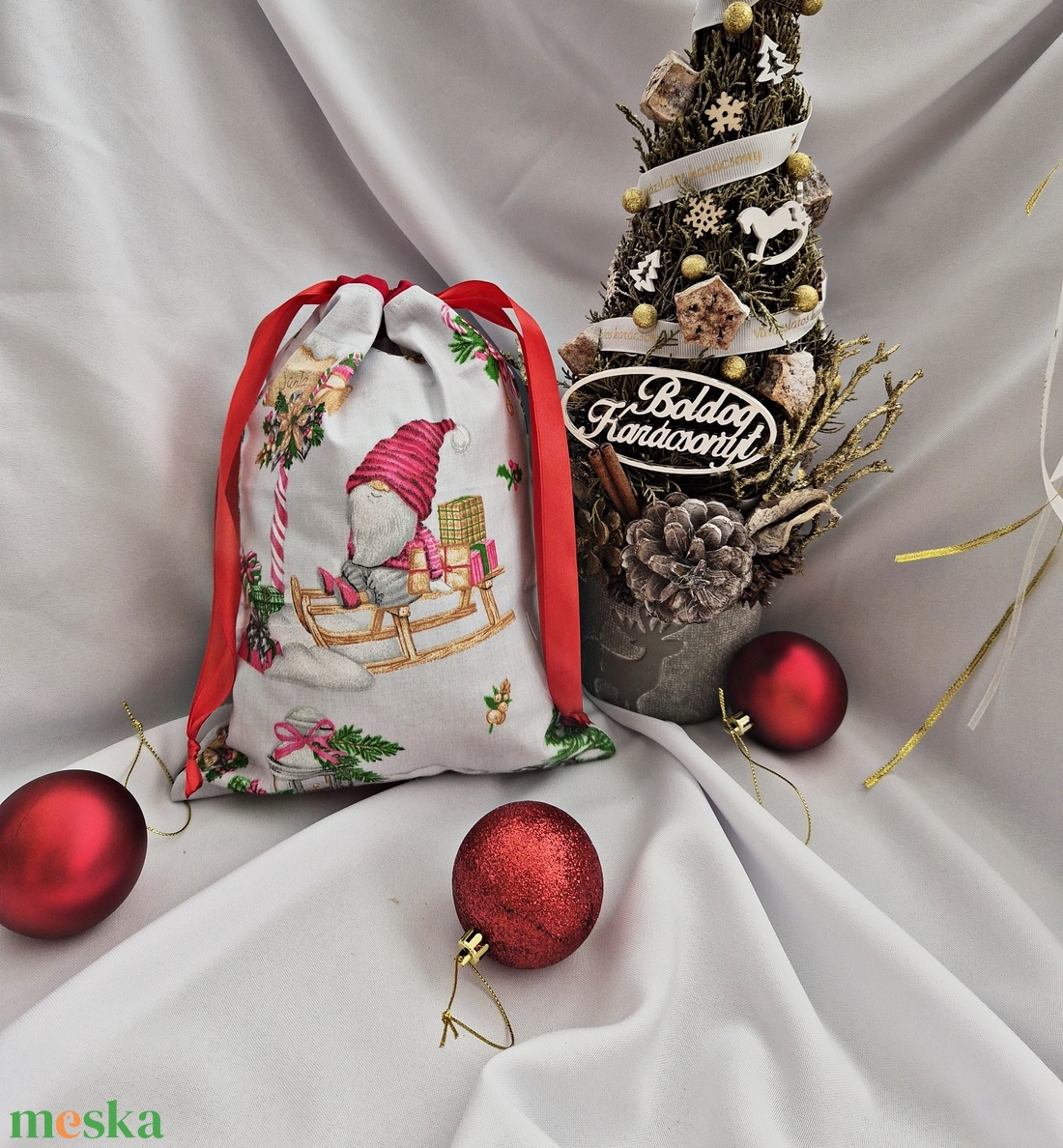 Mikulás zsák - karácsony - mikulás - mikulás zsák - Meska.hu