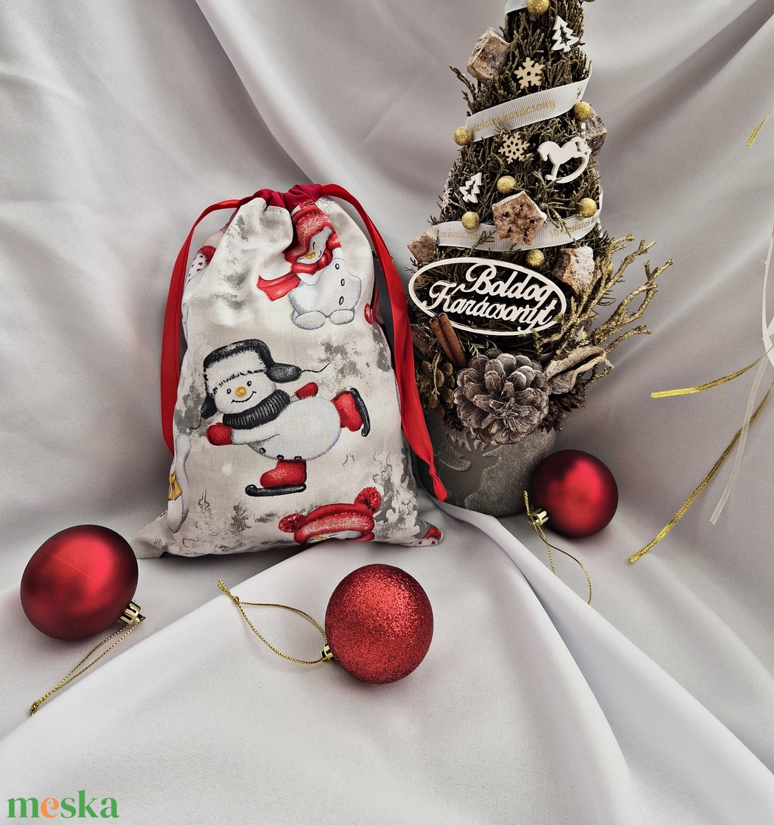 Mikulás zsák - karácsony - mikulás - mikulás zsák - Meska.hu