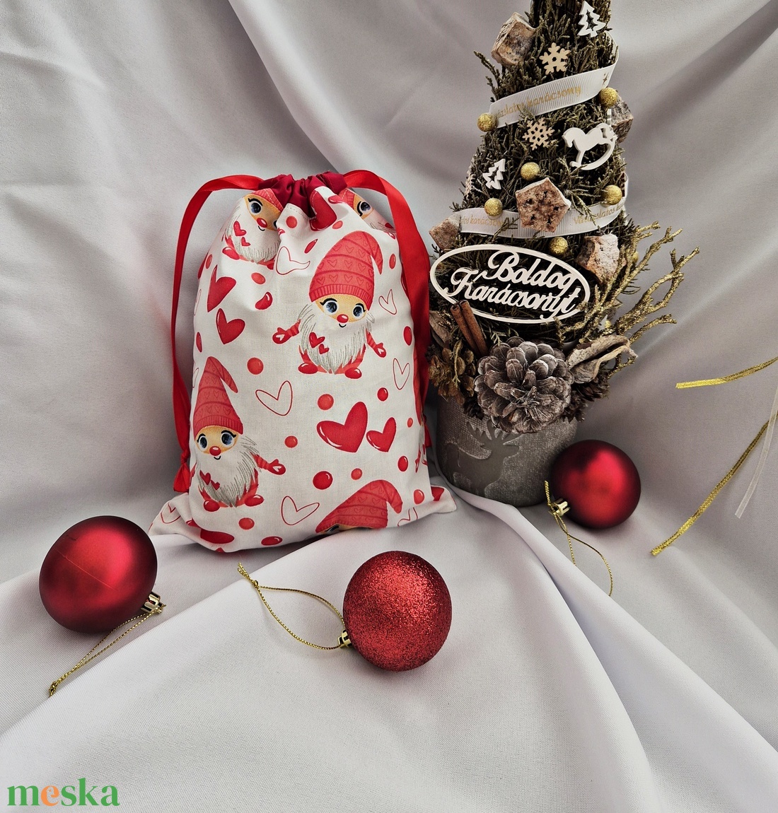 Mikulás zsák - karácsony - mikulás - mikulás zsák - Meska.hu