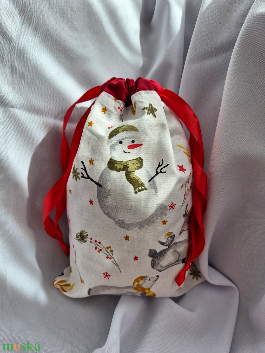 Mikulás zsák - karácsony - mikulás - mikulás zsák - Meska.hu