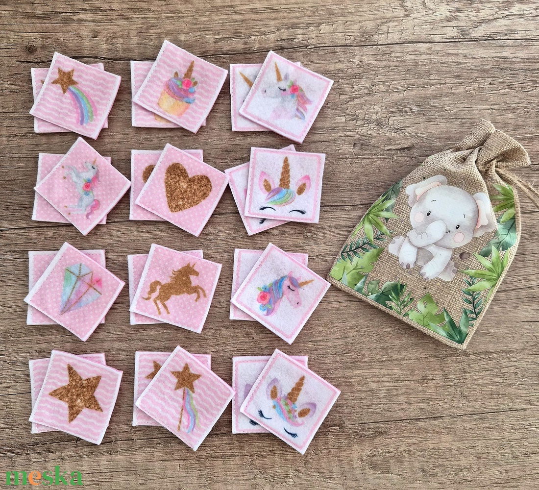 12 pár memóriakártya - játék & sport - készségfejlesztő és logikai játék - memória játékok - Meska.hu