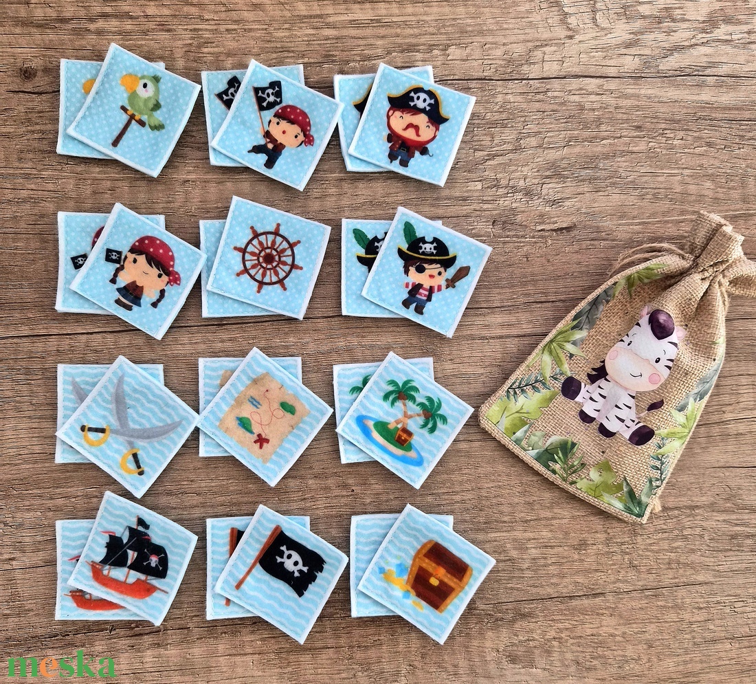 12 pár memóriakártya - játék & sport - készségfejlesztő és logikai játék - memória játékok - Meska.hu