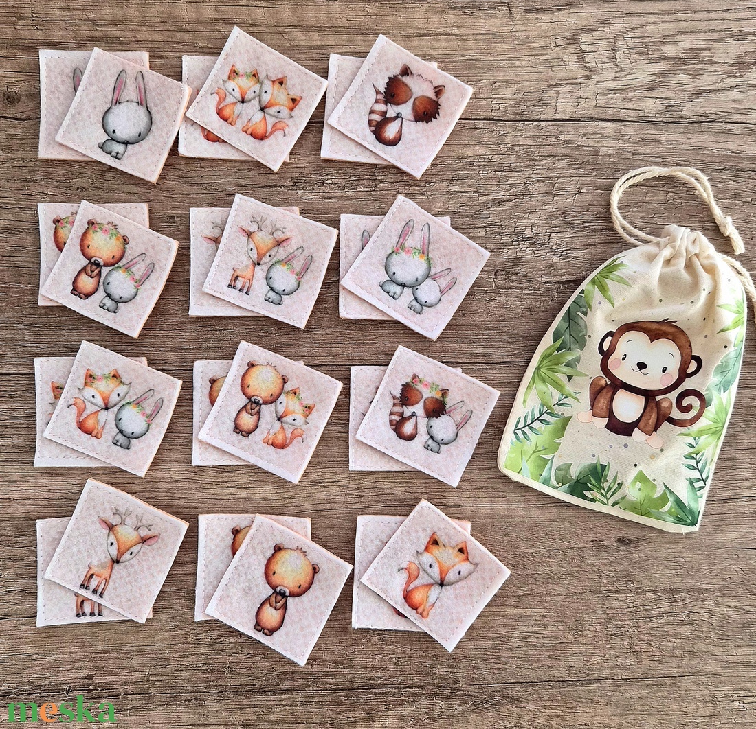 12 pár memóriakártya - játék & sport - készségfejlesztő és logikai játék - memória játékok - Meska.hu