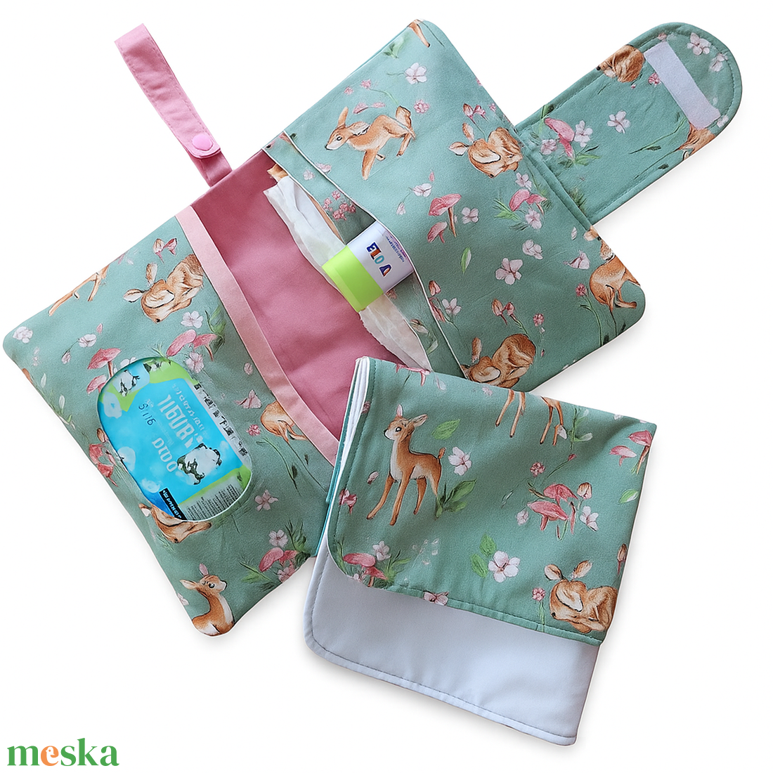 Pelenkatartó/pelenkázó neszeszer vízhatlan alátéttel - táska & tok - pelenkatáska - pelenkatartó tok - Meska.hu