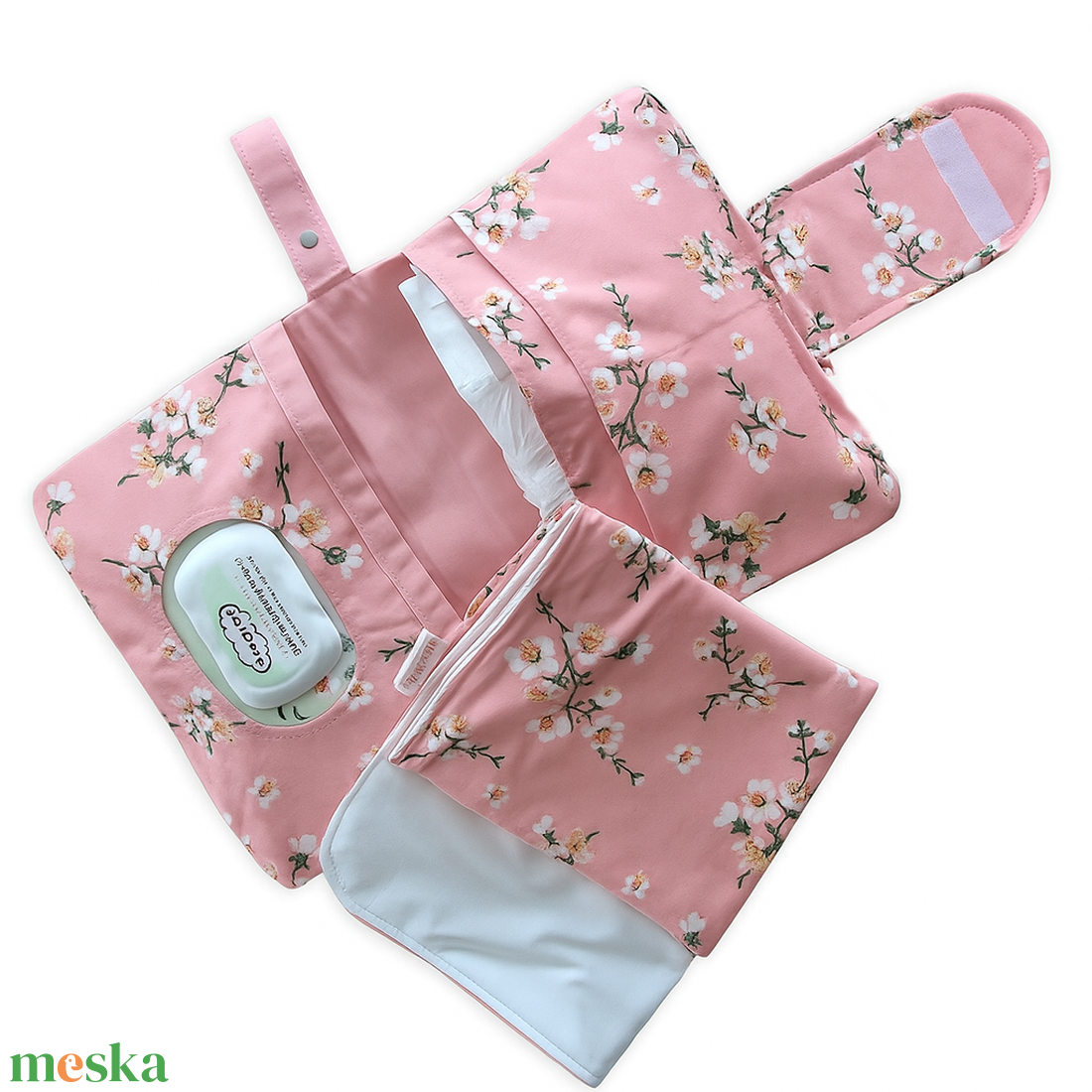 Pelenkatartó/pelenkázó neszeszer vízhatlan alátéttel - táska & tok - pelenkatáska - pelenkatartó tok - Meska.hu