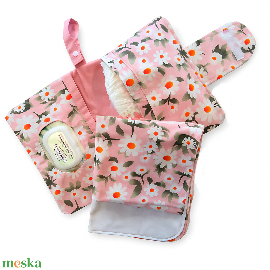 Pelenkatartó/pelenkázó neszeszer vízhatlan alátéttel - táska & tok - pelenkatáska - pelenkatartó tok - Meska.hu