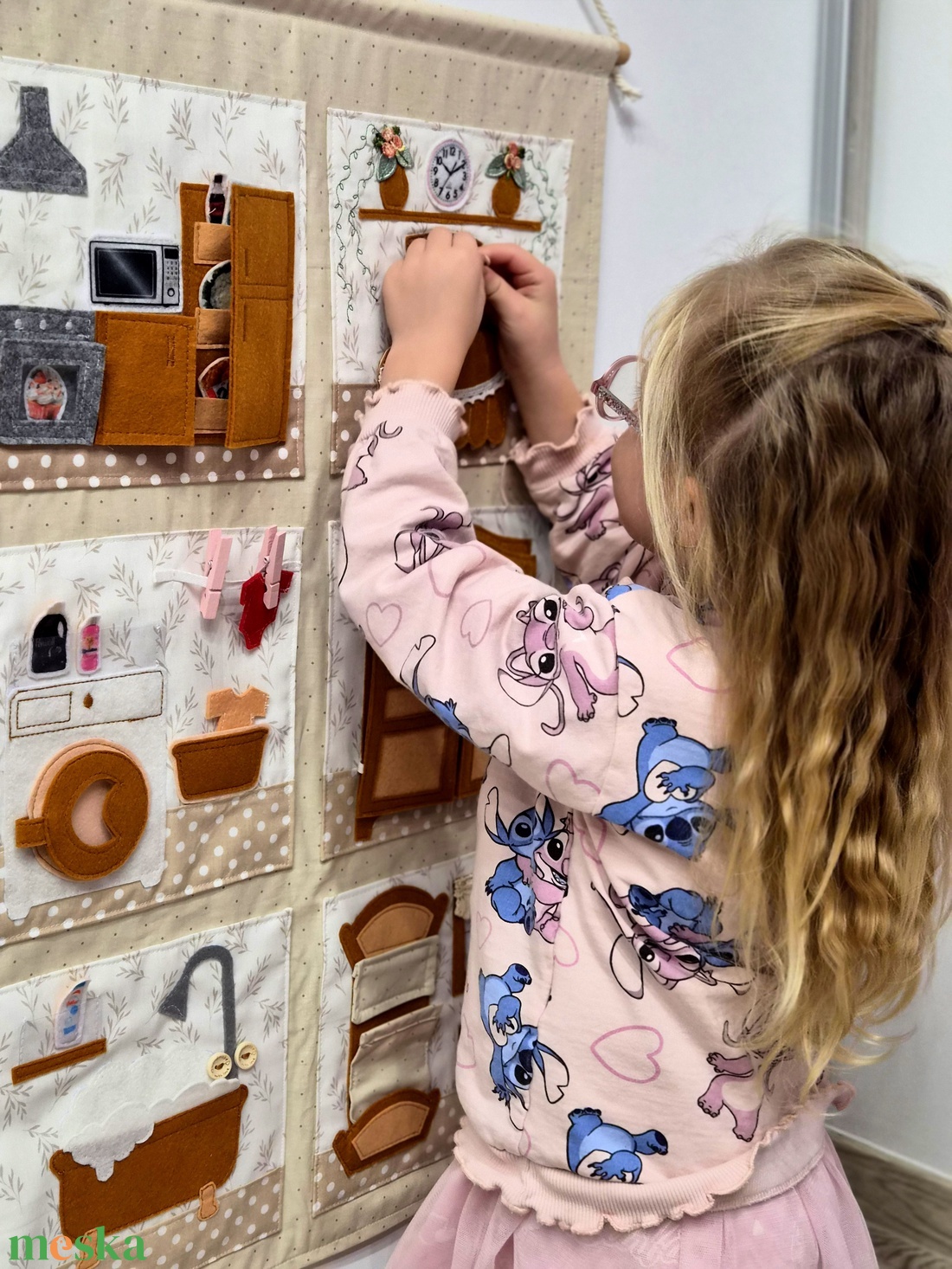 Babaházas Csendeskönyv - játék & sport - textilkönyv & babakönyv - Meska.hu