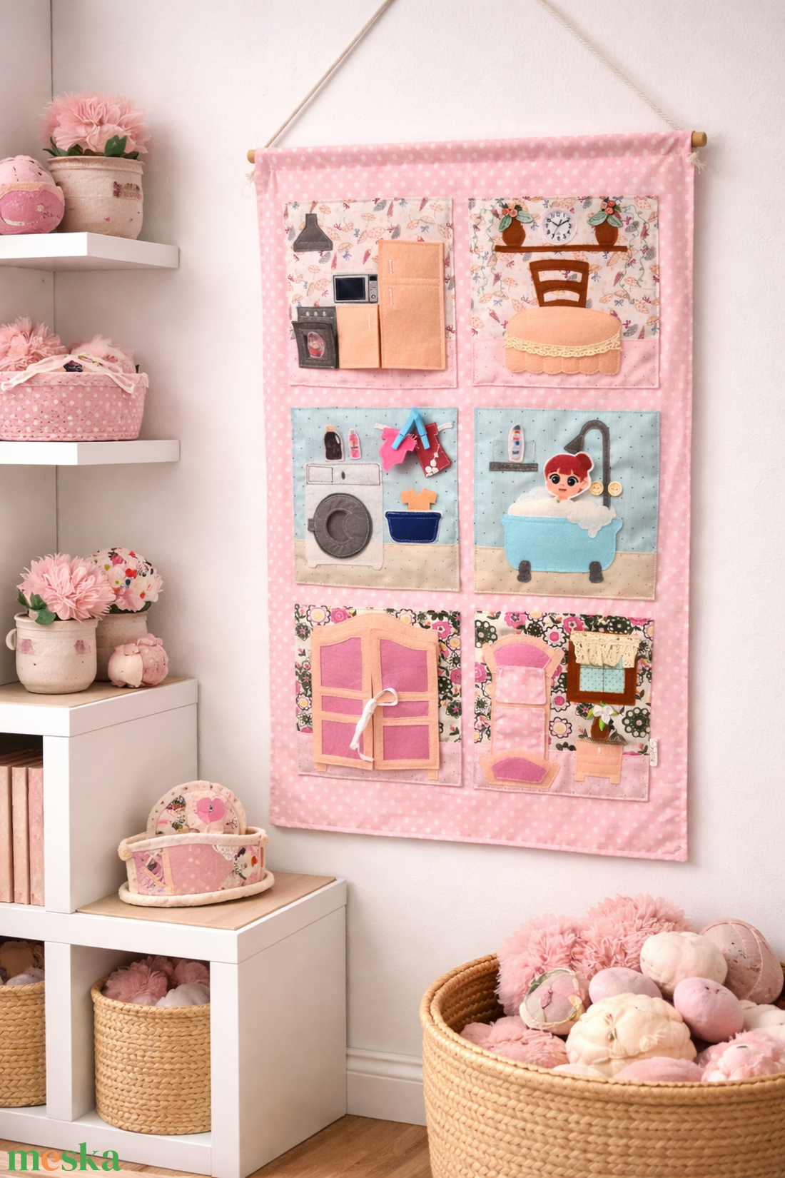 Babaházas Csendeskönyv - játék & sport - baba & babaház - babaház - Meska.hu