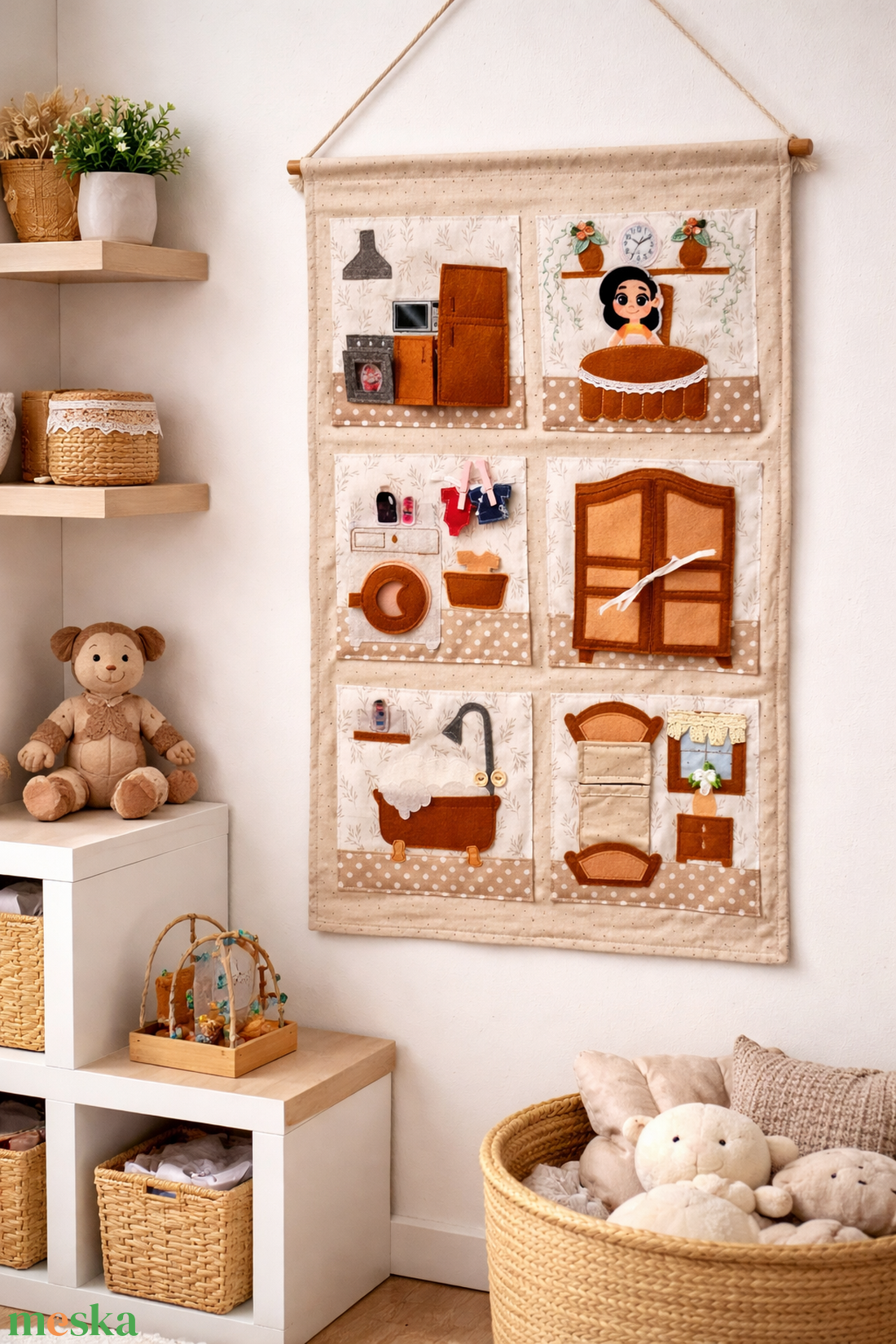 Babaházas Csendeskönyv - játék & sport - baba & babaház - babaház - Meska.hu