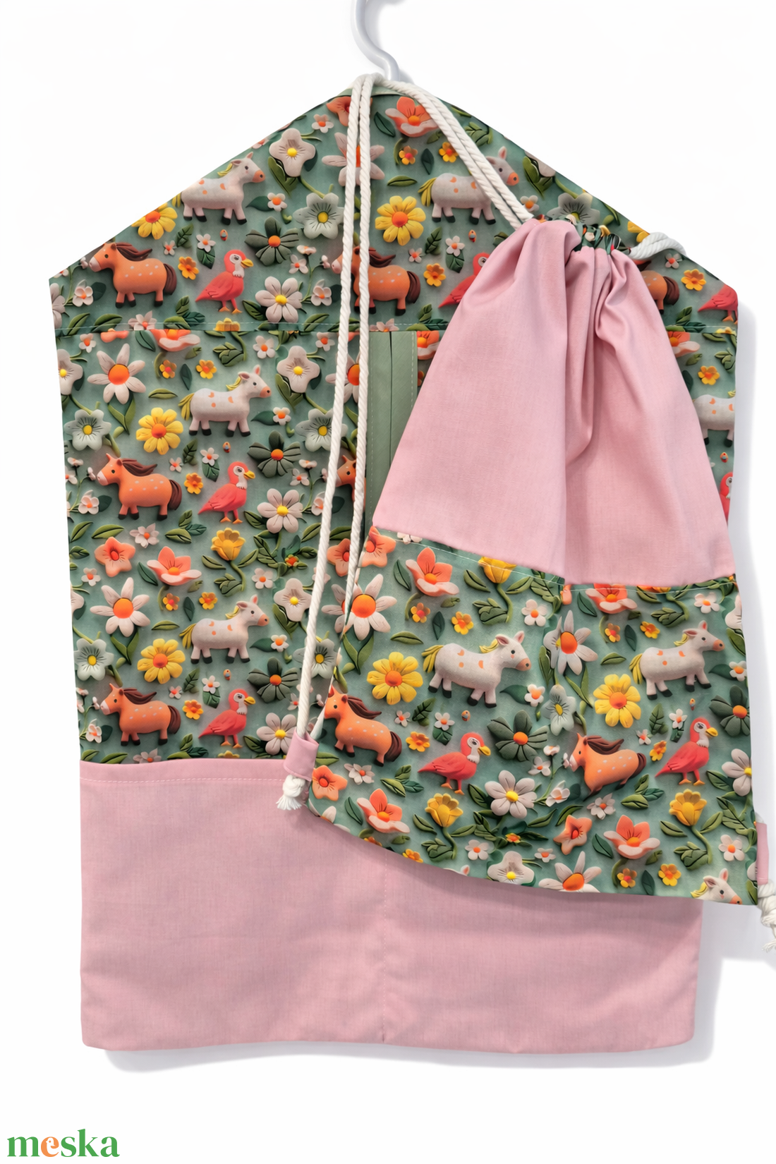 Ovis zsák / vállfás zsák tornazsákkal - játék & sport - ovis felszerelés - ovis zsák - Meska.hu