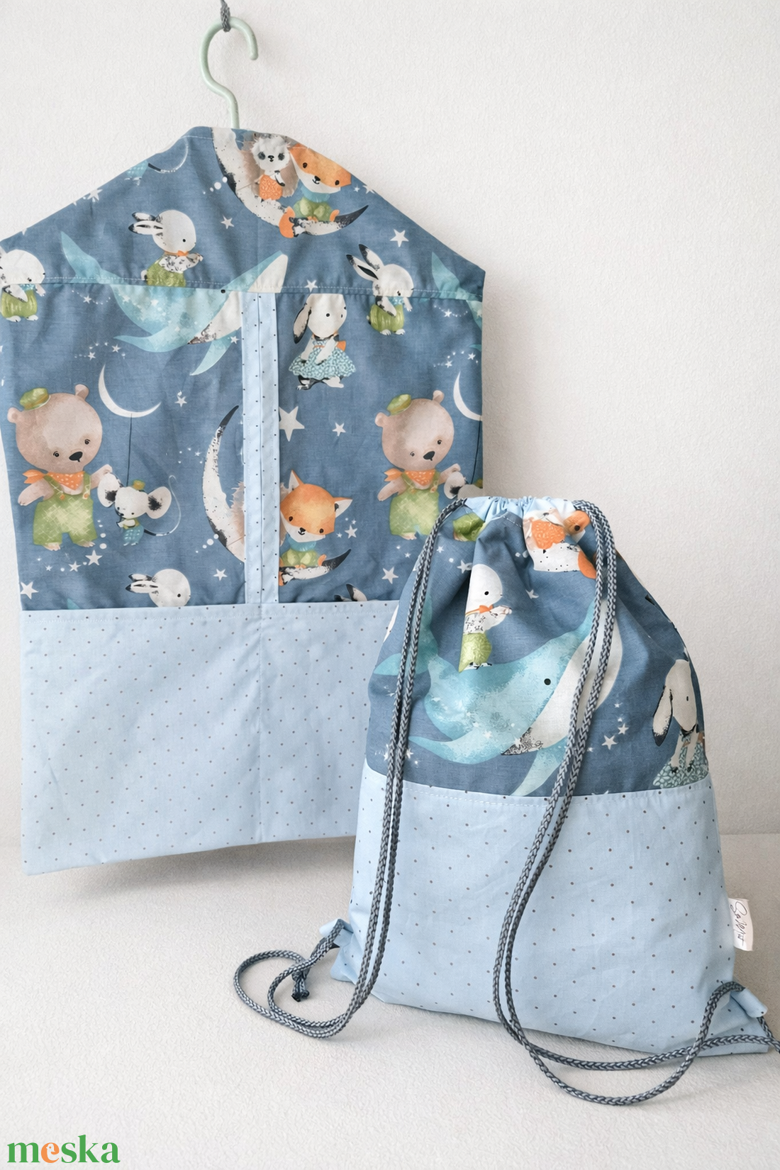 Ovis zsák / vállfás zsák tornazsákkal - játék & sport - ovis felszerelés - ovis szett - Meska.hu