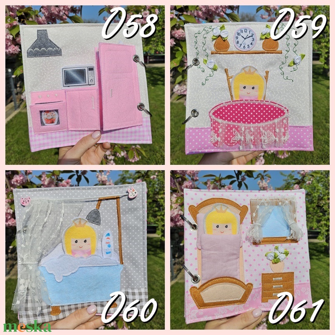 Csendeskönyv oldalak VI.  - baba - mama - baba játékok - textilkönyv & babakönyv - Meska.hu