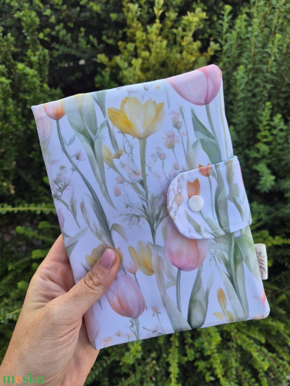 Prémium tulipános egészségügyi kiskönyv borító - baba - mama - babaemlékek - egészségügyi kiskönyv borító - Meska.hu