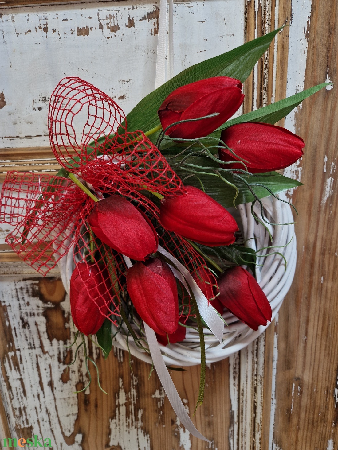 Piros tulipánok - otthon & életmód - dekoráció - ajtó- és ablak dekoráció - ajtódísz & kopogtató - Meska.hu Piros tulipánok - otthon & életmód - dekoráció - ajtó- és ablak dekoráció - ajtódísz & kopogtató - Meska.hu