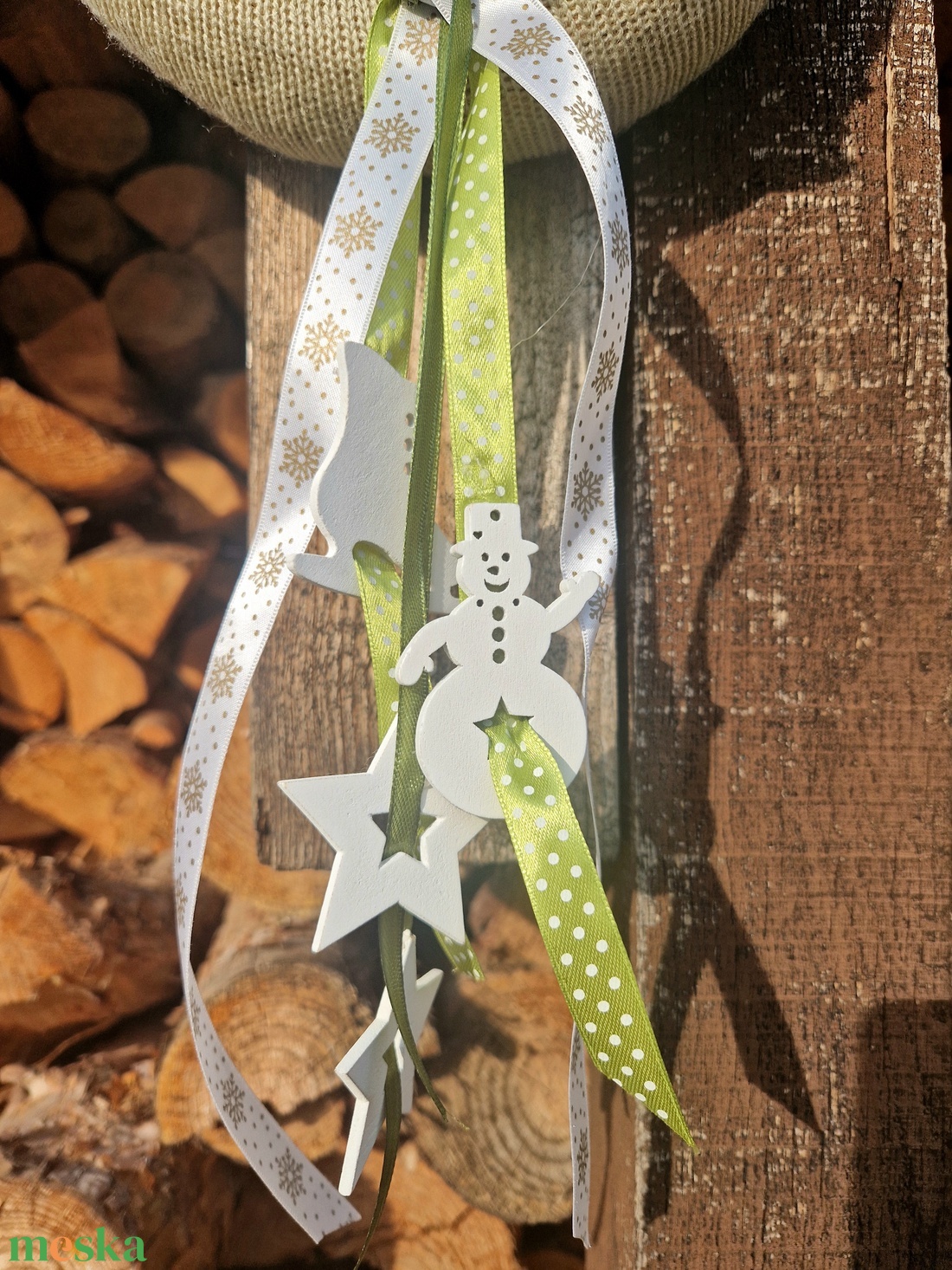 Téli sport ajtódísz - karácsony - adventi díszek - adventi ajtódísz - Meska.hu