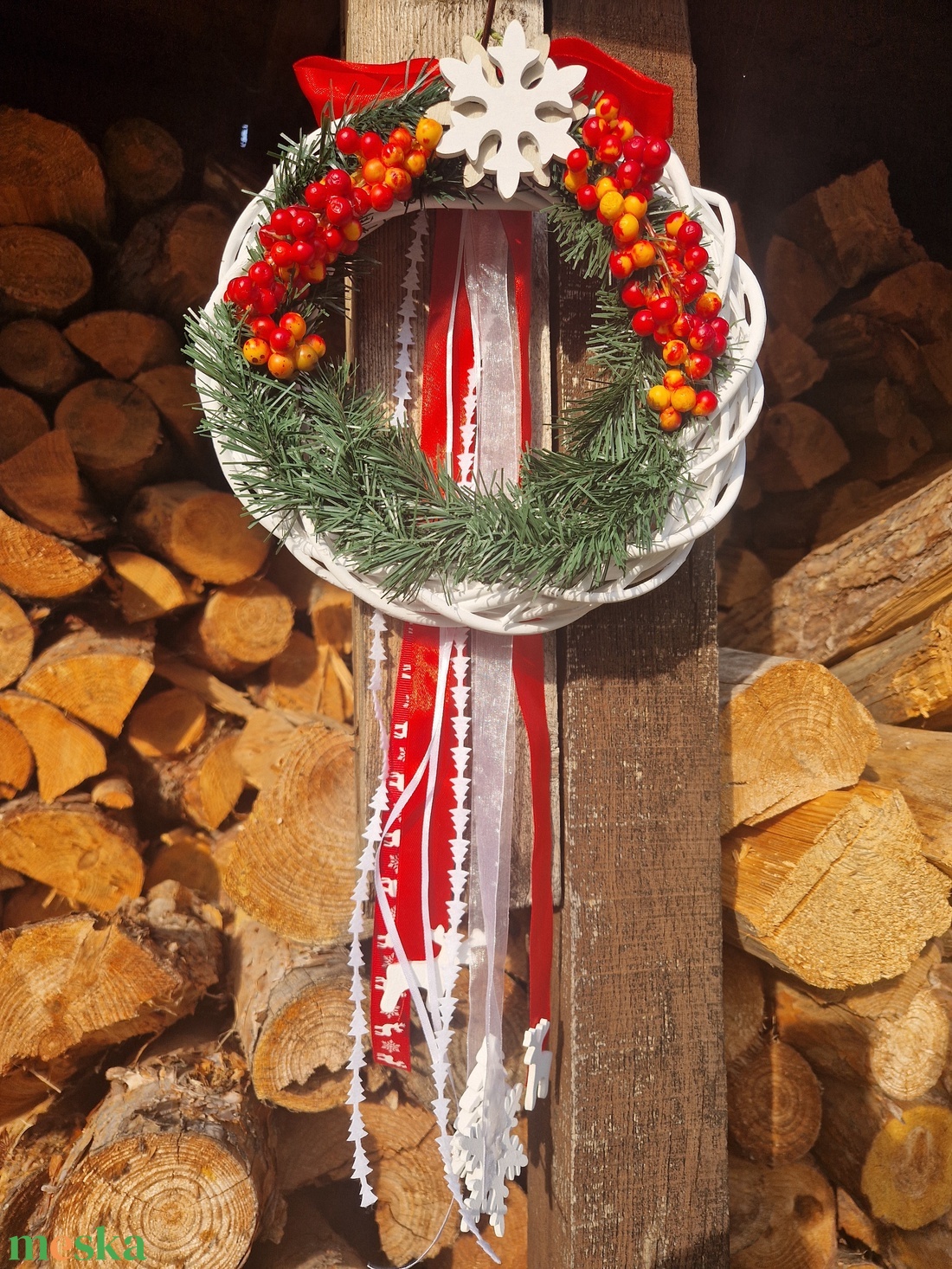 Téli bogyós ajtódísz - karácsony - adventi díszek - adventi ajtódísz - Meska.hu Téli bogyós ajtódísz - karácsony - adventi díszek - adventi ajtódísz - Meska.hu