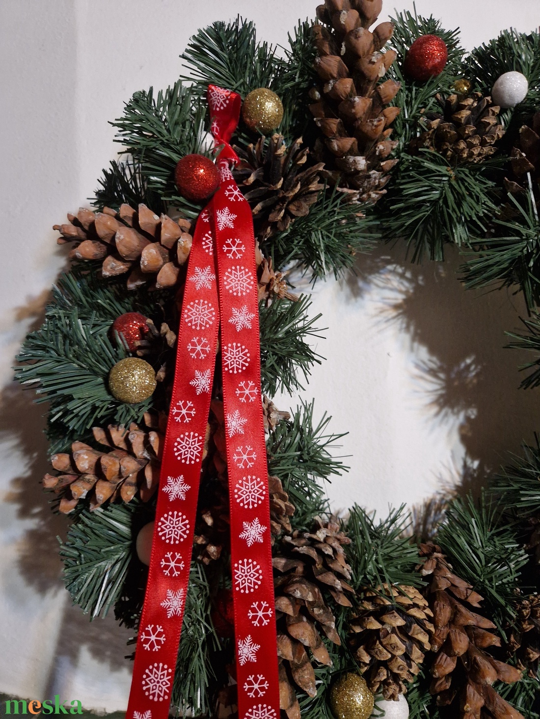 Karácsonyi ajtódísz - karácsony - karácsonyi lakásdekoráció - karácsonyi ajtódíszek - Meska.hu