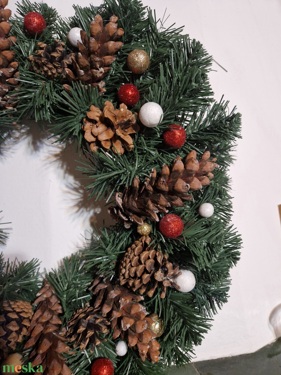 Karácsonyi ajtódísz - karácsony - karácsonyi lakásdekoráció - karácsonyi ajtódíszek - Meska.hu