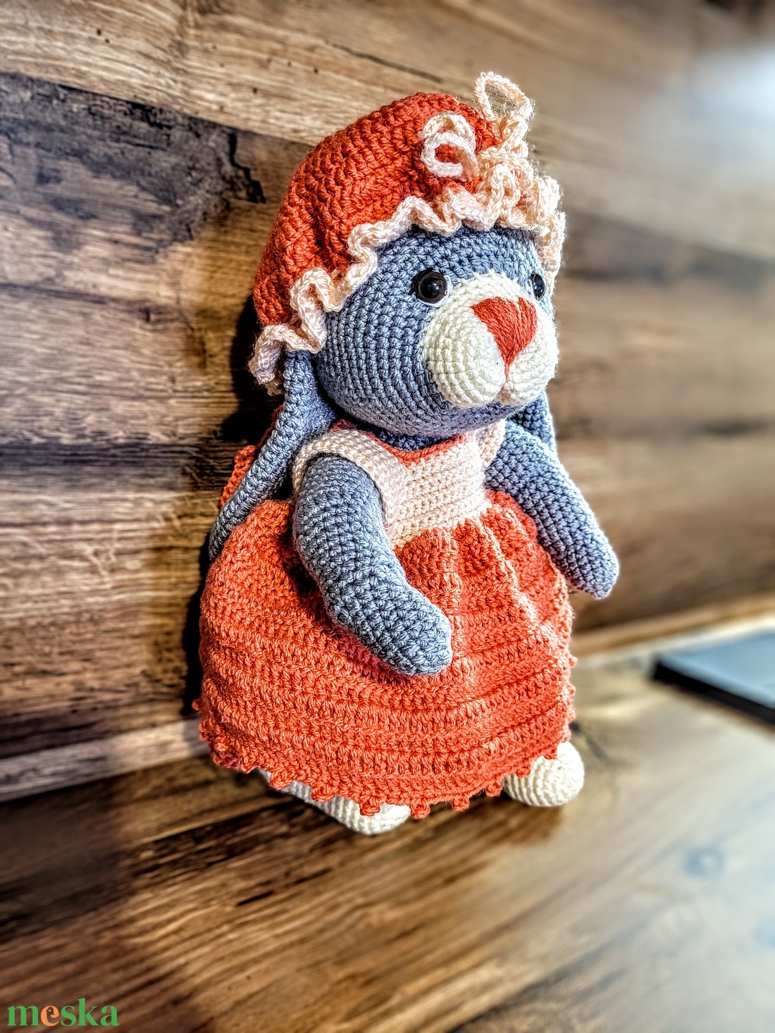 Horgolt nyuszi baba - baba - mama - baba játékok - csörgő - Meska.hu