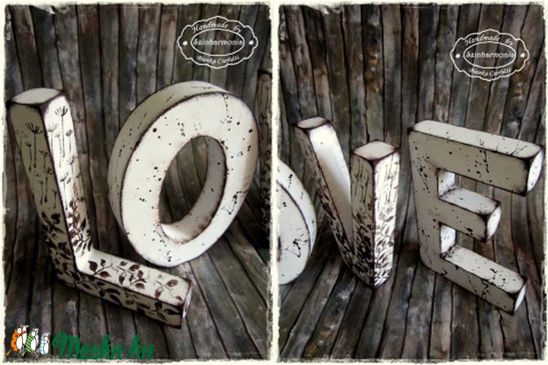 Love - festett fa betűk - - Meska.hu Love - festett fa betűk - - Meska.hu