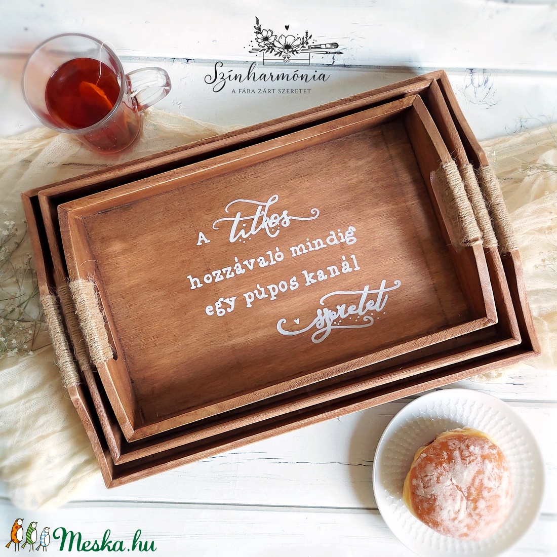 Reggeliző tálca - A titkos hozzávaló (kicsi) - LIMITÁLT - otthon & életmód - konyhafelszerelés, tálalás - Meska.hu Reggeliző tálca - A titkos hozzávaló (kicsi) - LIMITÁLT - otthon & életmód - konyhafelszerelés, tálalás - Meska.hu