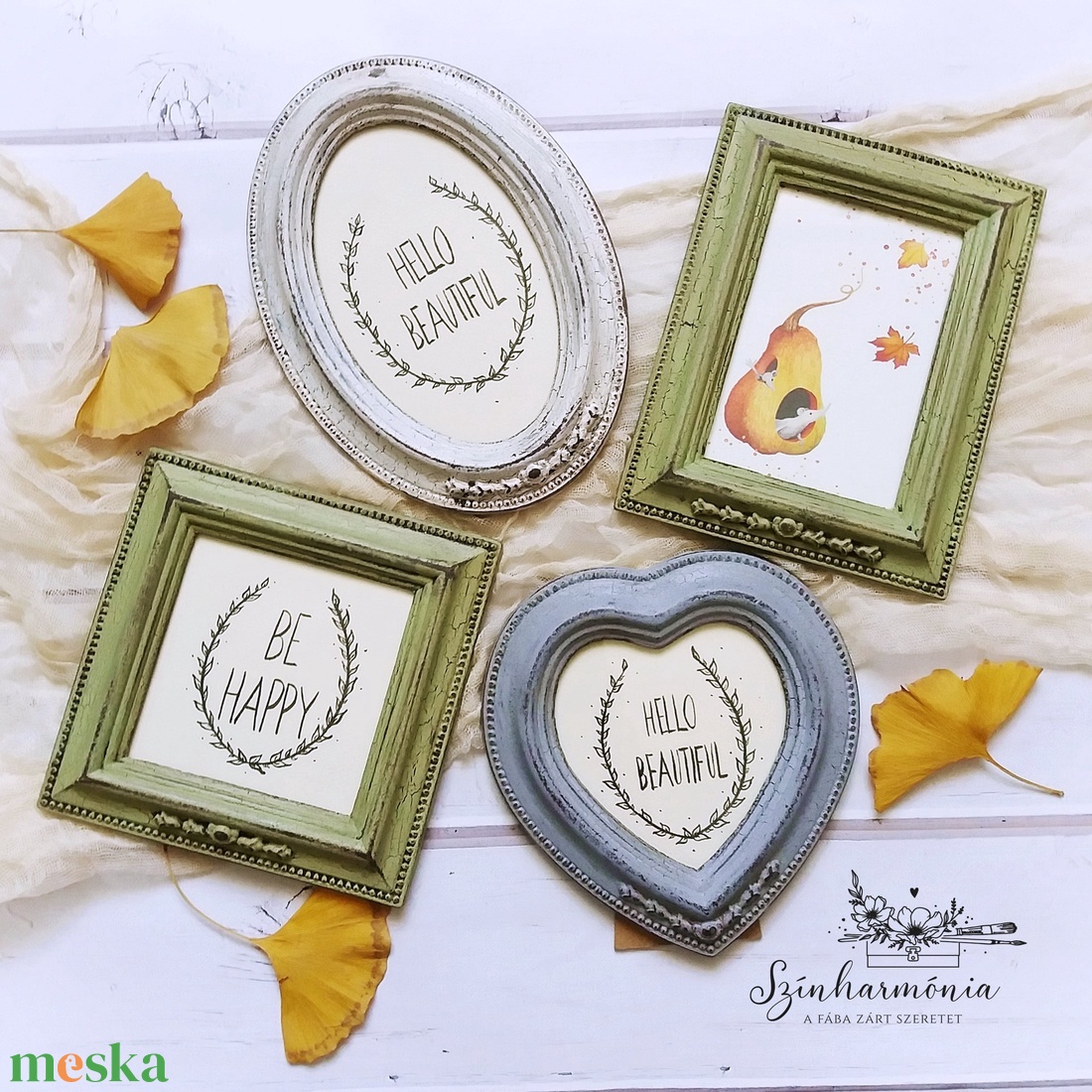 Képkeret Téglalap - Repesztett Türkizkék 9x13 cm - otthon & életmód - dekoráció - kép & falikép - képkeret - Meska.hu