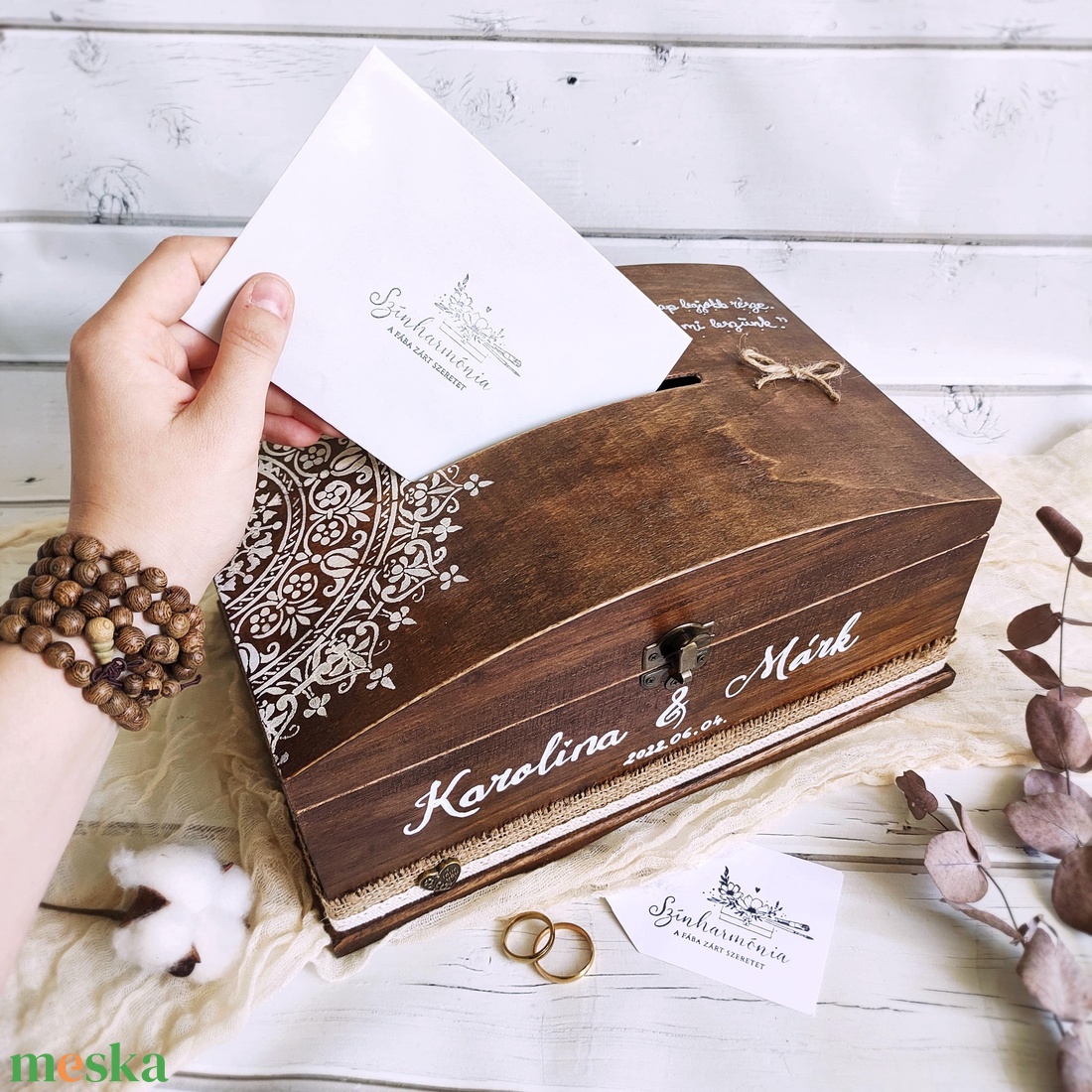 Natúr persely láda - kellékek & szerszámok - hobby fa alapanyag - doboz - Meska.hu