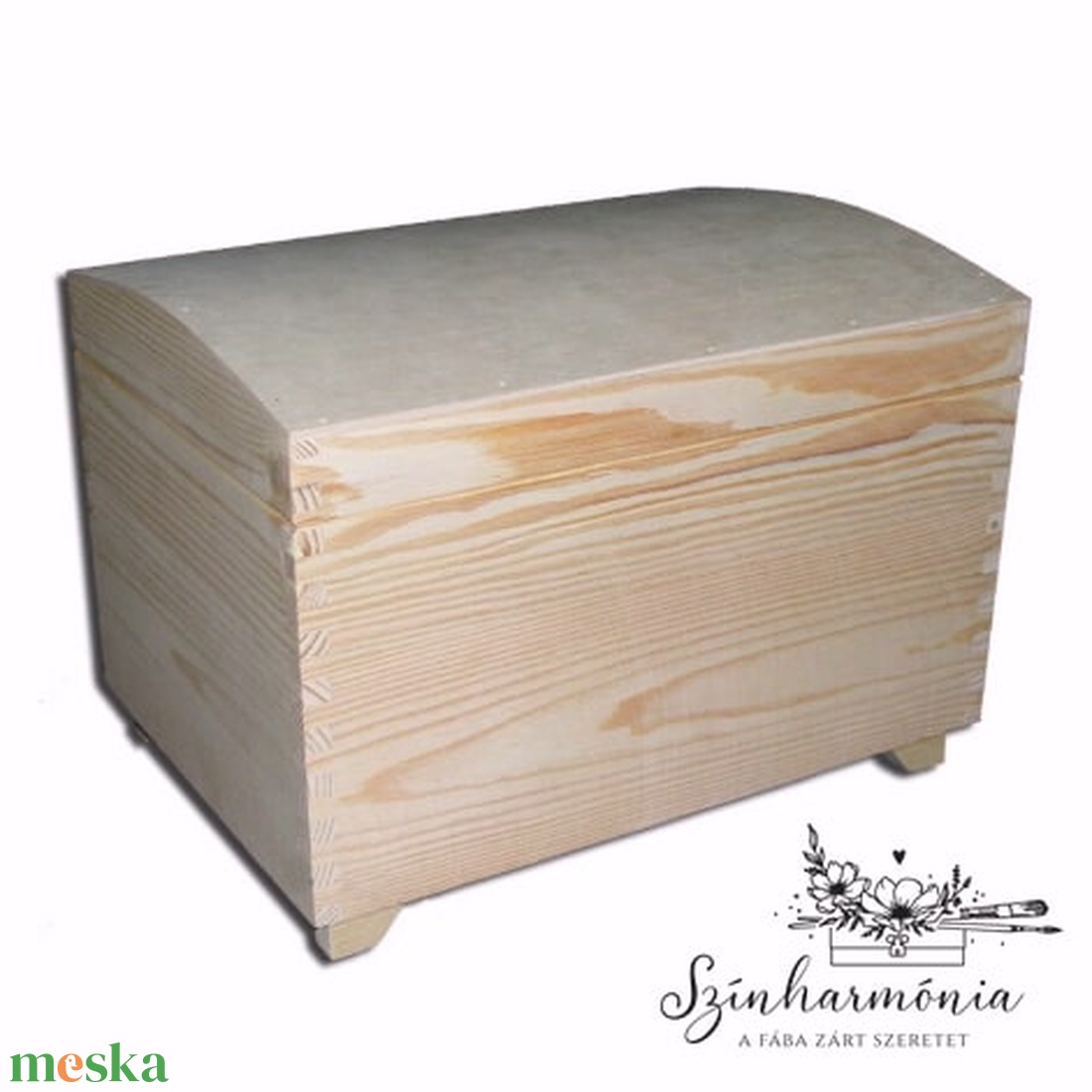 Fa kincsesláda - 21x25x34 cm - kellékek & szerszámok - fa - tároló - Meska.hu Fa kincsesláda - 21x25x34 cm - kellékek & szerszámok - fa - tároló - Meska.hu
