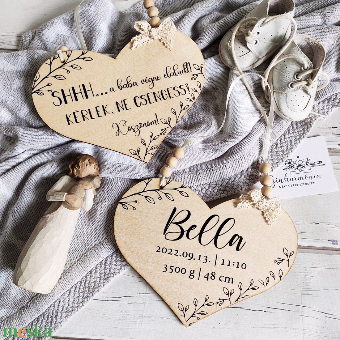 Babaköszöntő tábla - Szív - otthon & életmód - babaszoba, gyerekszoba - gyerek névtábla - Meska.hu Babaköszöntő tábla - Szív - otthon & életmód - babaszoba, gyerekszoba - gyerek névtábla - Meska.hu