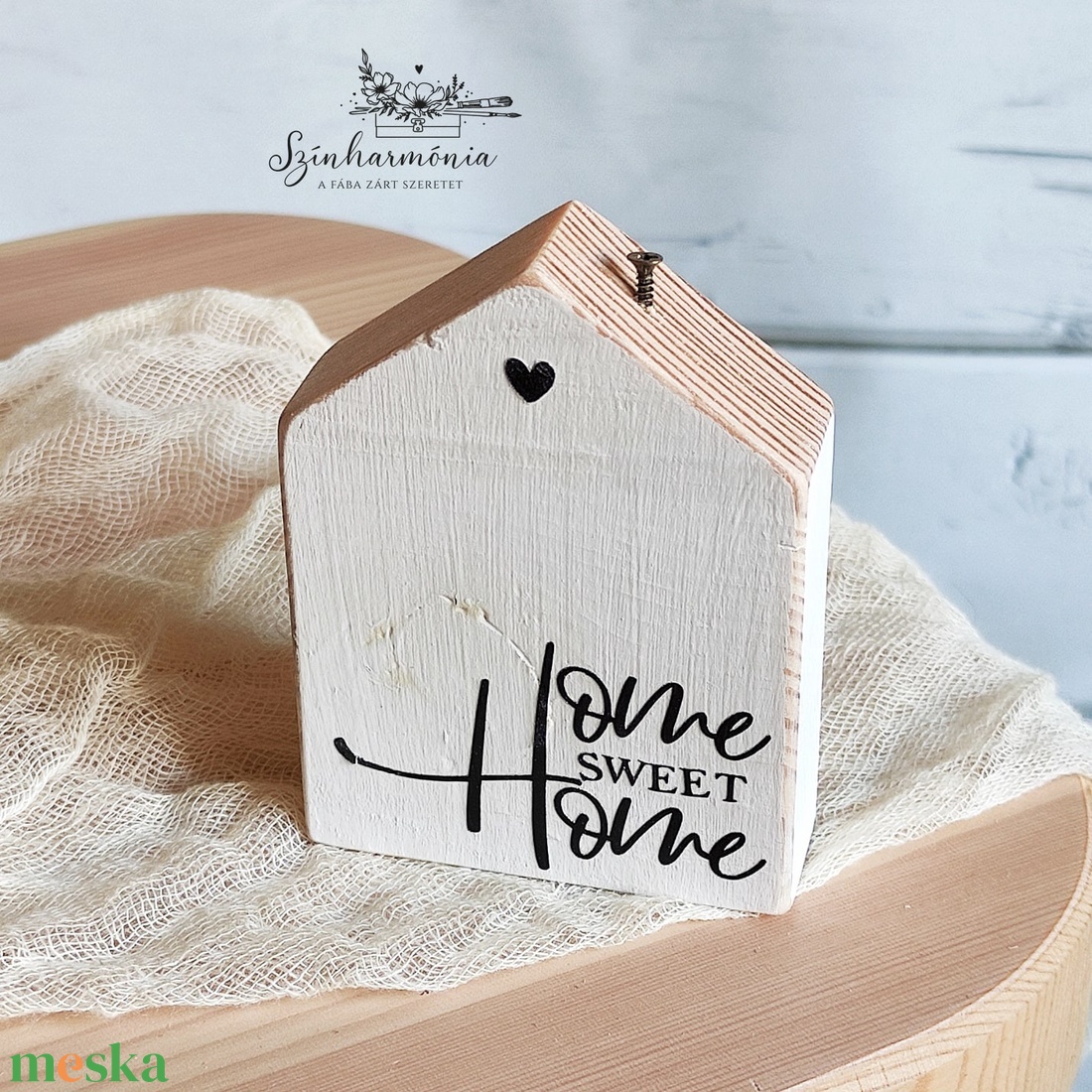Dekorházikó kéménnyel - Édes Otthon (sweet home) - otthon & életmód - dekoráció - dísztárgy - Meska.hu
