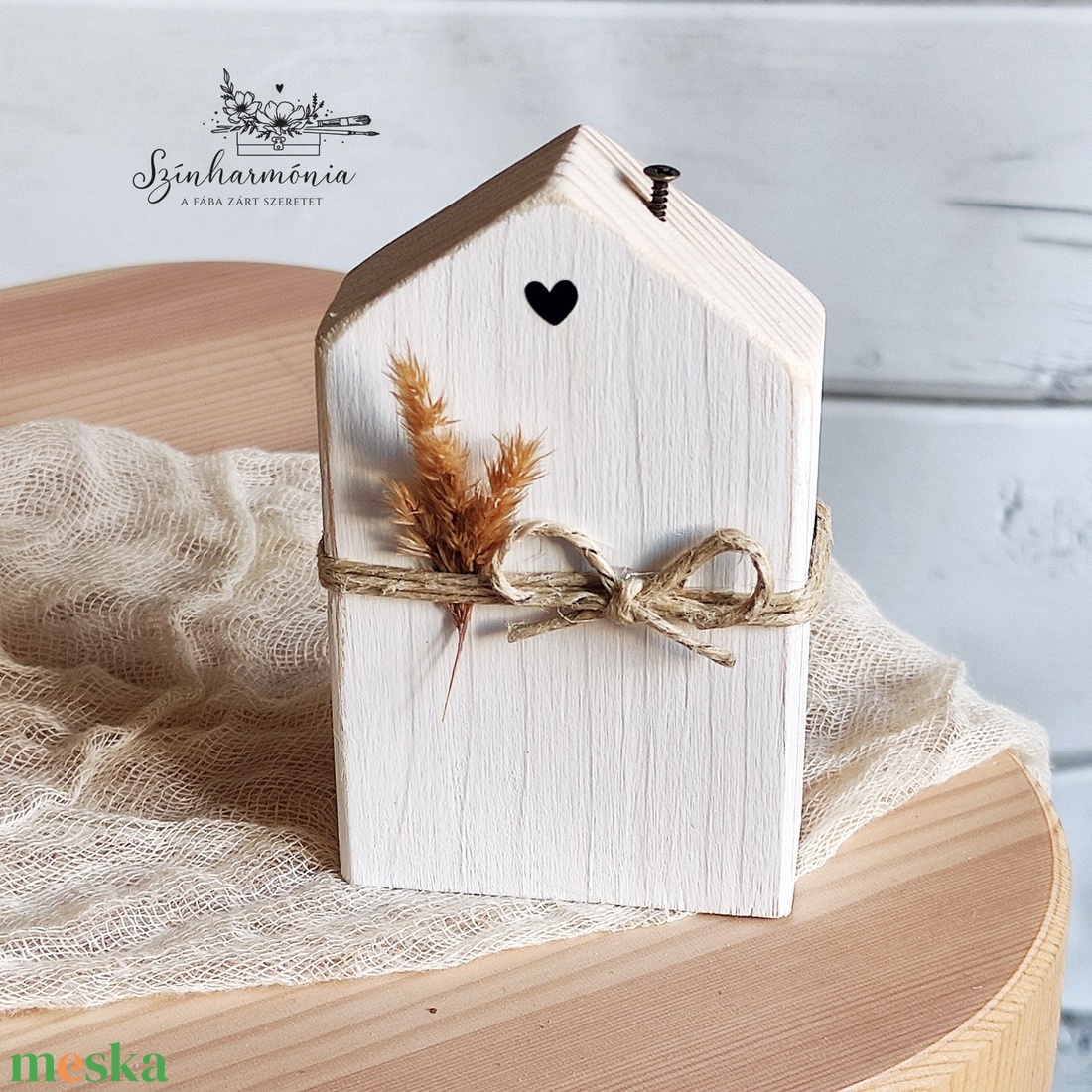 Dekorházikó kéménnyel - Édes Otthon - otthon & életmód - dekoráció - dekoratív figurák és szobrok - Meska.hu