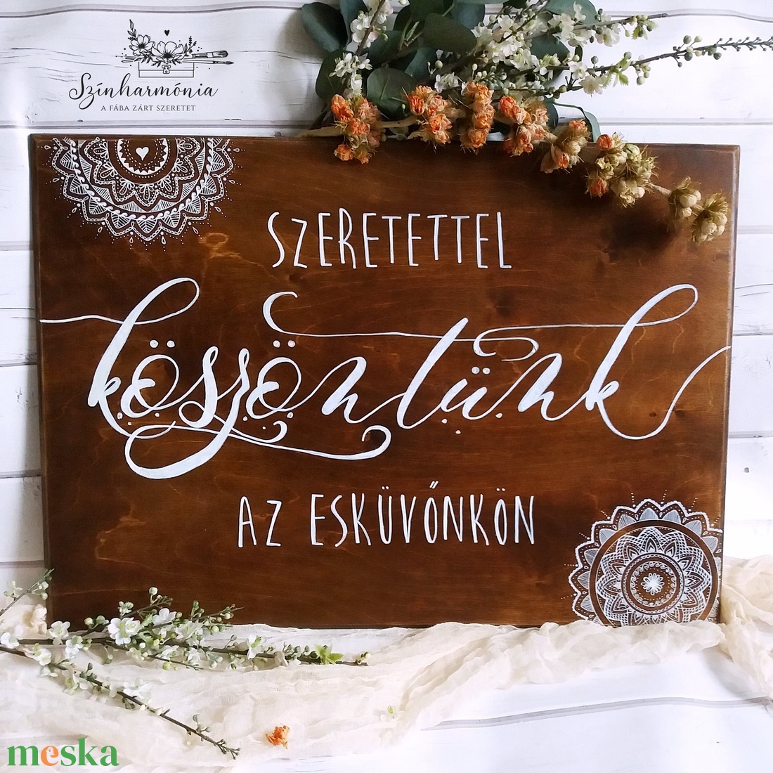 BÉRELHETŐ esküvői tábla - Köszöntő tábla mandalával - esküvő - dekoráció - tábla & jelzés - Meska.hu BÉRELHETŐ esküvői tábla - Köszöntő tábla mandalával - esküvő - dekoráció - tábla & jelzés - Meska.hu