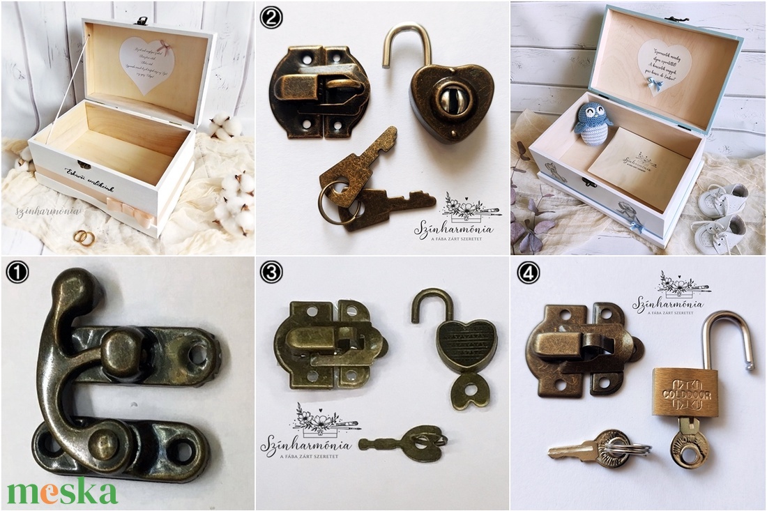 Kisebb kincsesláda zsinóros fogantyúval - Vintage - otthon & életmód - tárolás & rendszerezés - láda - Meska.hu