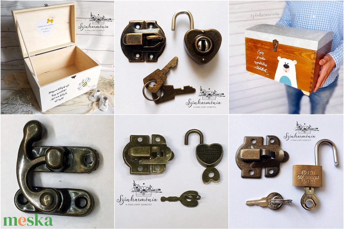 Emlékőrző faláda - Pandamaci (névre szóló kincsesláda) - otthon & életmód - tárolás & rendszerezés - láda - Meska.hu