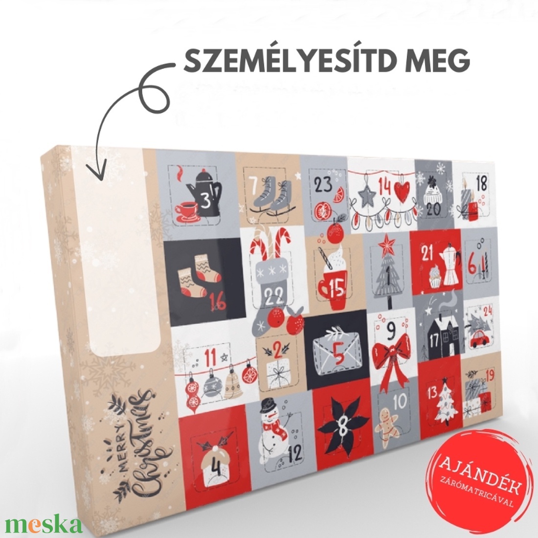 Adventi naptár saját termékeddel - karácsony - adventi díszek - adventi naptár - Meska.hu